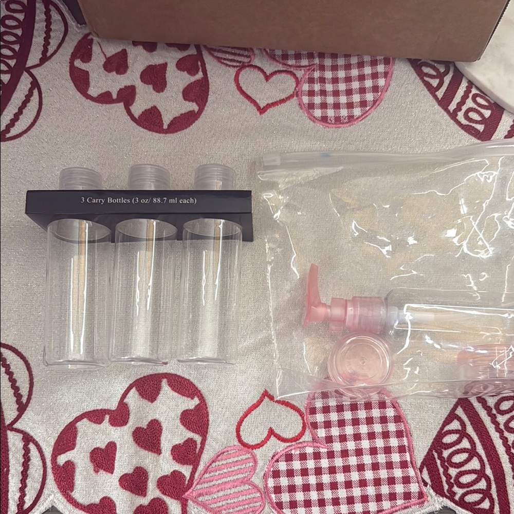 Travel Skincare Bottle Set - Black